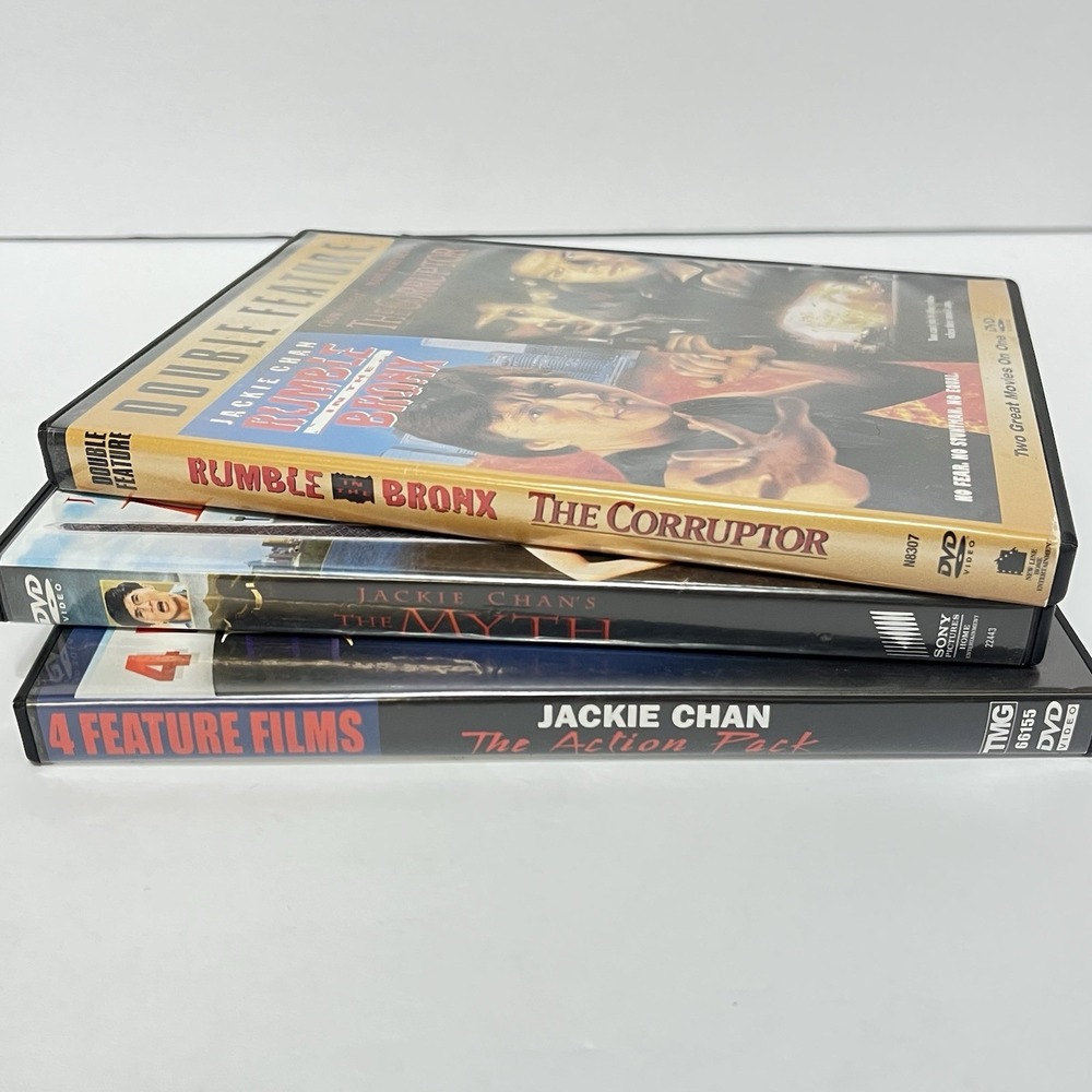 Jackie Chan DVD Lot 7 Total Movies Rumble In The Bronx, The Corruptor, Myth